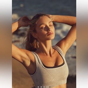 Fp movement good karma square neck bra